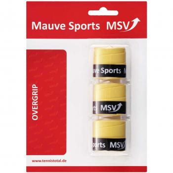 MSV Overgrip Cyber Wet 3er Pack - Mango de raqueta de tenis, color amarillo, talla standard