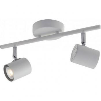 Foco de Techo Orientable Doble Spot Zero Blanco GU10 33x15cm