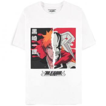 Camiseta Ichigo Vasto Lorde Bleach - Talla S, diseño del personaje Ichigo en su forma Vasto Lorde, fabricada en algodón de alta calidad, estampado duradero y colores vibrantes