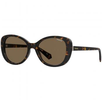 Polaroid Butterfly Women's Havana Bronze Polarized Sunglasses PLD 4154/S/X - Brown - One Size, 55 MM