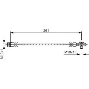 Tubo de freno BOSCH 1 987 481 B21