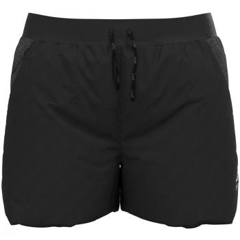 Shorts Odlo Run Easy S-Thermic para mujer, color negro, fabricados con tecnología térmica S-Thermic, diseño ligero y transpirable, ideal para correr en condiciones frías, ajuste cómodo y flexible