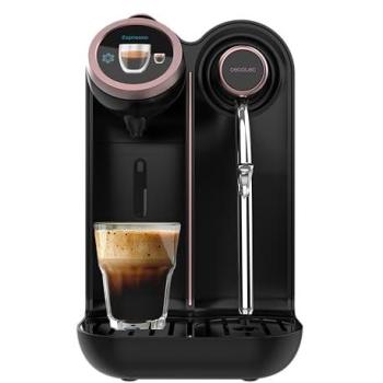 Cafetera de Cápsulas Cecotec Power Caps Spin 1850W 20 Bares Compatible Nespresso 1,5L Pantalla Intuitiva Autoapagado Bajo Consumo Sensor Temperatura