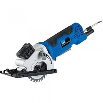 Sierra Circular Mini Draper 480W con Guía de Corte Láser y Ajuste de Profundidad