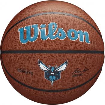Wilson NBA Team Composite Basketball - Charlotte Hornets - Size 7 - Unisex Brown