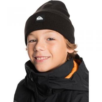 Gorro Quiksilver Brigade Negro Profundo Junior, Gorro de Niños, Color True Black, Estándar para Niños