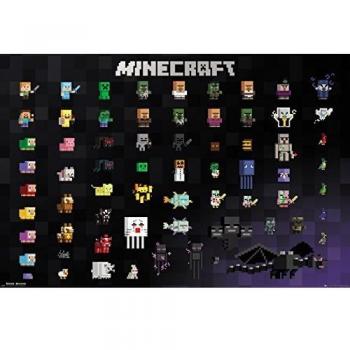 GB Eye, Minecraft, Pixel Sprites, Maxi Poster