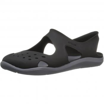 Crocs Swiftwater Wave Zuecos Mujer, Negro