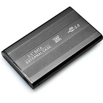 Carcasa Caja para Disco Duro Externo Hard Disk Sata 2.5 USB 2.0 Funda Cuero HDD