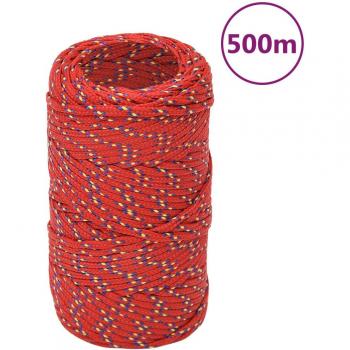 Cuerda náutica de polipropileno roja 2 mm 500 m