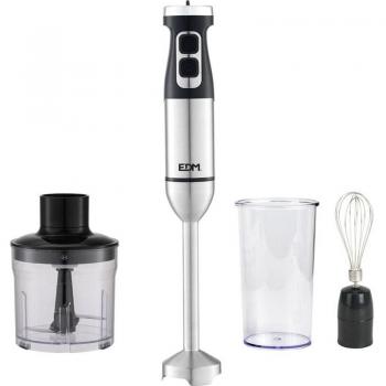 Batidora de Mano Multifuncional EDM 1700W con Accesorios en Negro y Plateado