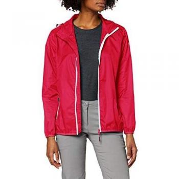 CMP Women's Rain Jacket with Hood - Red 3x53256