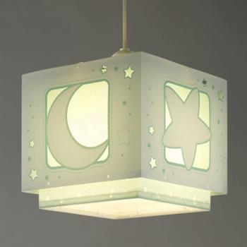 Lámpara Infantil Colgante Dalber Moon Light Luna Verde con Difusor