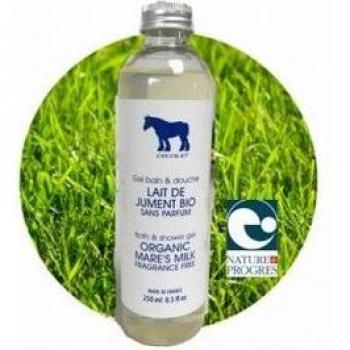 Gel de Ducha Orgánico Chevalait con Leche de Yegua Sin Perfume 250 ml