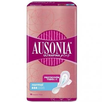 Ausonia Ultrafina Plus Normal con Alas 16 Unidades Compresas