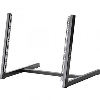 König & Meyer 40900 Black 19 Studio Rack Desk Stand with Steel Rails