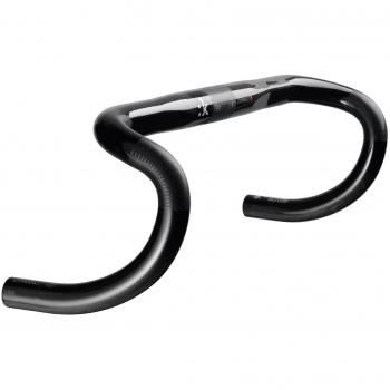 Fizik Composite Carbon Cyrano - Manillar para Bicicleta R1, Color Negro, tamaño 44 cm