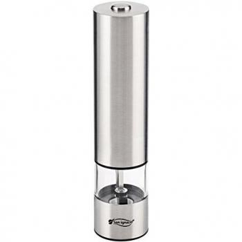 San Ignacio Electric Salt and Pepper Mill Acero Inoxidable, Cromado, 22,3 x 5,2 cm