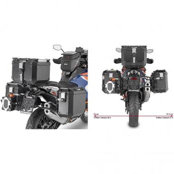 Portamaletas Lateral PL One-Fit Trekker Outback Monokey para KTM 1290 Super Adventure R/S (2021-)