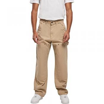 Urban Classics Men's Double Knee Carpenter Trousers - Union Beige