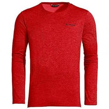 VAUDE Essential Langarm Manga Larga para Hombre, Rojo