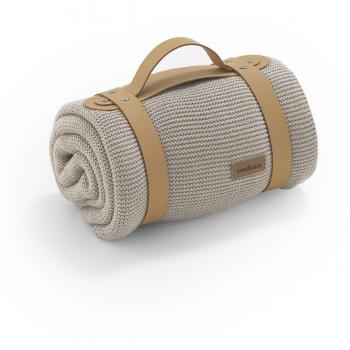 Manta de punto Bamboo beige de Cambrass