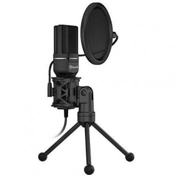 Marvo MIC-03 USB Streaming Microphone - Professional Omnidirectional Capacitor Mic, USB Powered, 270 Degree Metal Tripod with Anti Slip Silicone Feet