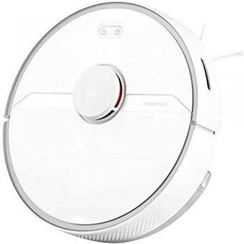 Roborock S6 Pure White - Aspiradora de Alta Potencia de Aspiración Alfombras y superfícies, Tanque de agua 180 ml, Superficie 300 m2, Programable vía App, Wi-Fi conectado y Control Alexa Google Home