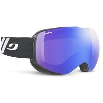 Máscara de esquí Julbo Shadow con lente fotocromática Reactiv Performance High Contrast azul, color negro-blanco, acabado mate, talla L