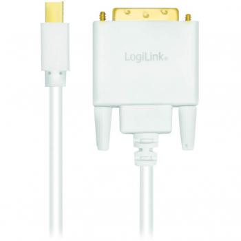 Adaptador de cable de vídeo Mini DisplayPort a DVI 3 m, 1080p, Blanco