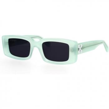 Off-White Arthur Sunglasses Oeri016, Color: Teal Dark Grey, Unisex, Size: 50 MM