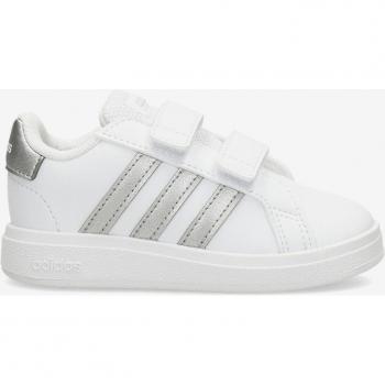 Calzado Adidas Grand Court 2.0 CF I para Niña en Color Blanco con Velcro, Talla 20