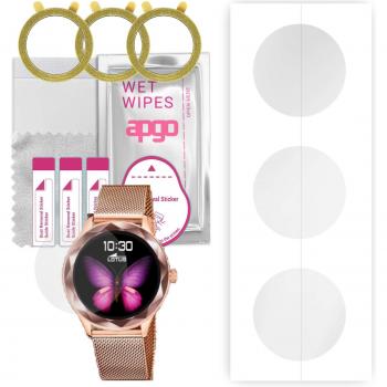 3x Protector de Pantalla de Hidrogel para Lotus Smartwatch 50036/1, Película con Capa de Posicionamiento y Fácil Instalación