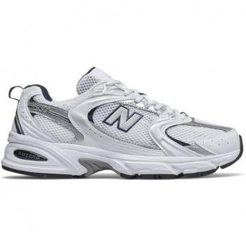 New Balance 530 - Men's and Women's Sneakers - White/Blue and White/Natural Indigo, Size: 8 / EU 42 / US 8.5, Lace Up Running Sneakers, Mesh Trainers