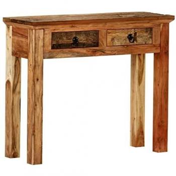 vidaXL Console Table 90.5x30x75cm Solid Acacia Wood and Reclaimed Wood
