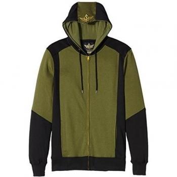 Zelda: Triforce Logo Mens Zip-Up Hoodie Top - Size X-Large
