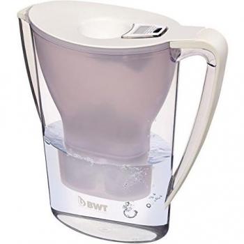 BWT - Jarra filtradora de agua electrónica 2,7L + 1 Filtro con magnesio - Jarra Penguin Blanca contador electrónico + 1 filtro para un mes