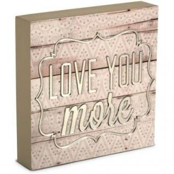 Gift Company Pavilion 31005 con texto en inglés Love You More, Radiant de Kathryn pledger, 8 de 20,32 cm