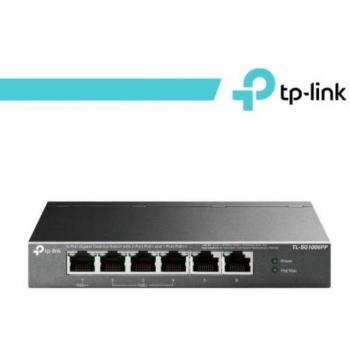 TP-Link TL-SG1006PP Switch No Administrado 6 Puertos Gigabit Ethernet (10/100/1000) con 3x PoE+ y 1x PoE++ (64W), Sobremesa,
