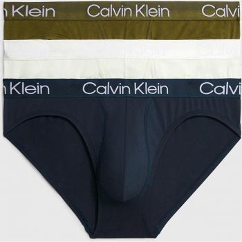 Calvin Klein - Pack de 3 slips multicolor lisos de hombre