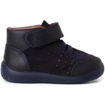 Botas de bebés Pisamonas con puntera y talón reforzados, fabricadas en piel, con tira adherente