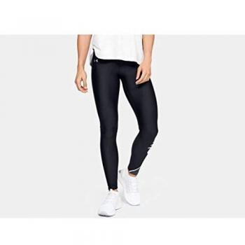 Under Armour Heatgear Armour Graphic Swerve Wordmark Legging, Mujer, Negro, LG