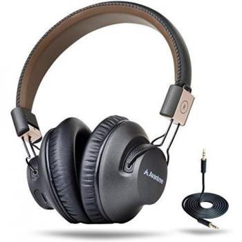 Avantree Audition Pro 40 Horas Aptx Baja Latencia Auriculares Inalambricos para TV PC, Plegable Cascos Bluetooth de Diadema con Micrófono, Cómodo Hi-Fi Sonido Estéreo Audífono para Moviles Música