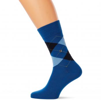 Royal Blue / azul claro / calcetines Negro Manchester de Burlington
