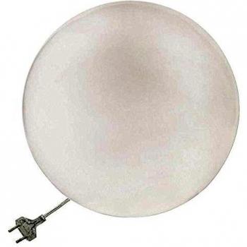Lámpara de mesa esférica GLOBO Slide Ø40cm Blanca y Negra, 2 bombillas, Polietileno