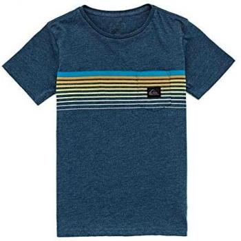 Quiksilver Slab Pocket Boys Short Sleeve Camiseta Majolica Blue Heather XL