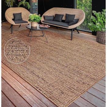 Alfombra Exterior Lavable Boho Chic 160x220 cm Beige