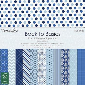 Trimcraft Dove Craft – Back To Basics – Pack de Papel