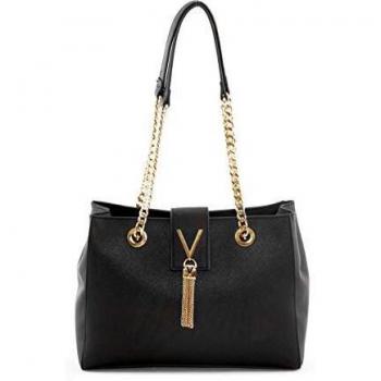 Mario Valentino Black Polyethylene Women's Shoulder Bag One Size