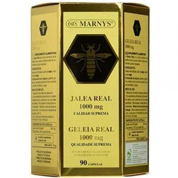 MARNYS Jalea Real Pura 1000mg con Lecitina de Soja Energía Natural 90 Cápsulas